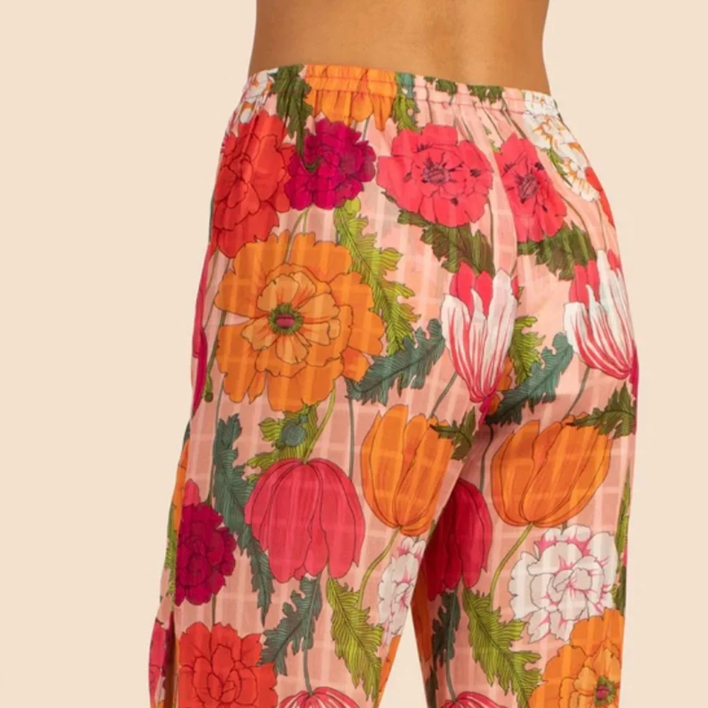 Trina Turk SUNNY BLOOM SLIT PANT size M, NWT - Picture 6 of 9